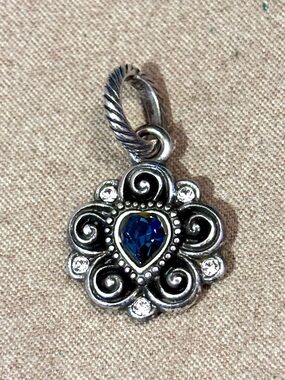 🆕Listing! Brighton September Birthstone charm Dark blue Sapphire crystal Retired
